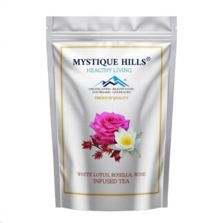 Infused white lotus, roselle, rose tea