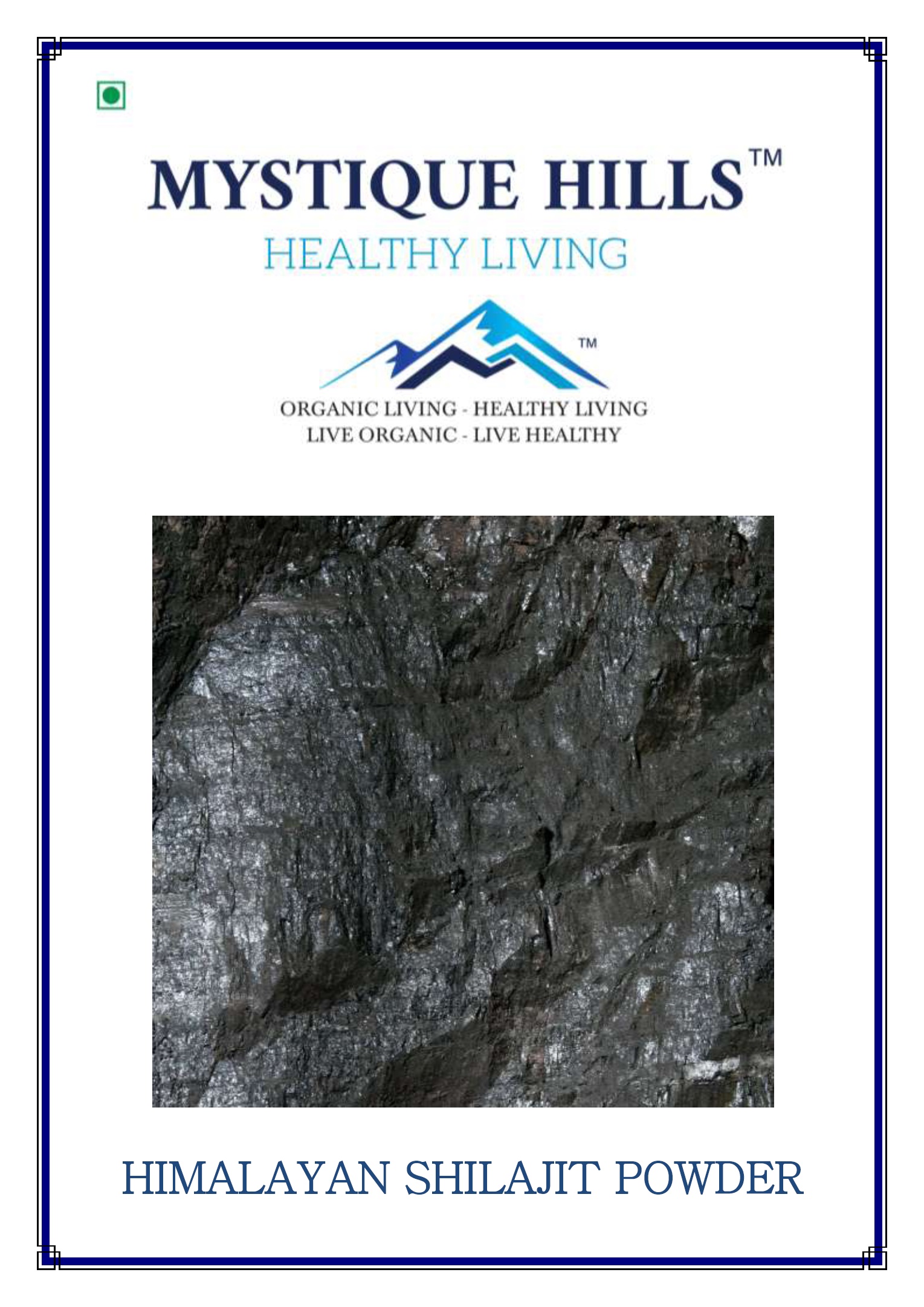 Mystique Himalayan shilajit powder, Mountain gum 50 g Shilajit mountain gum