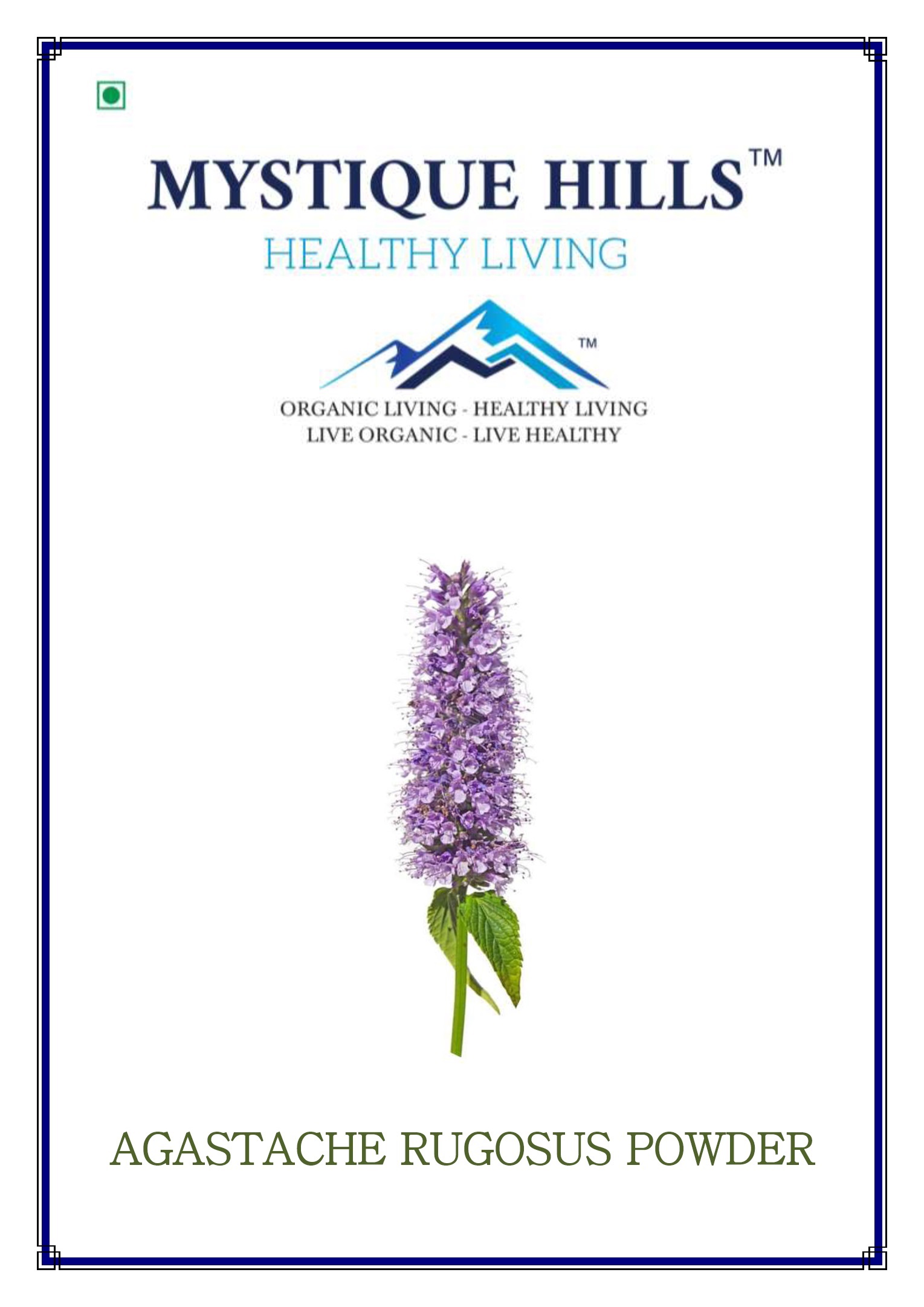 Mystique Agastache rugosus powder 50 g , Chinese patchouli Agastache-Rugosus-Powder