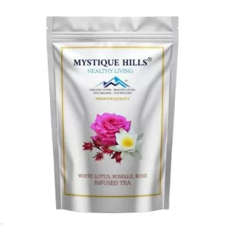 Infused white lotus, roselle, rose tea
