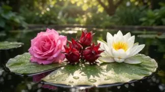 Infused white lotus, roselle, rose tea uses and benefits