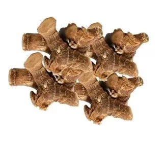 Digestive Health: Galangal is used to promote digestion and alleviate digestive issues. Respiratory Health: It's used in traditional medicine for coughs, asthma, and other respiratory conditions. Anti-inflammatory and Antioxidant Properties: Galangal contains compounds with anti-inflammatory and antioxidant properties, which may help protect against cellular damage and inflammation. Pain Relief: Its anti-inflammatory nature may help relieve pain associated with conditions like arthritis and rheumatism. Male Fertility and Sexual Function: Some studies suggest that galangal may improve sperm count and motility, and potentially boost sexual function and libido. Antimicrobial Activity: Galangal exhibits antimicrobial activity against certain bacteria and fungi, suggesting its potential in combating infections. Other Traditional Uses: In Ayurveda and other traditional systems of medicine, galangal is used for various ailments, including improving appetite, relieving flatulence, and treating conditions like seasickness and fever. Culinary Uses: Galangal is a common ingredient in Southeast Asian cuisine, particularly in Thai, Indonesian, and Malaysian dishes.